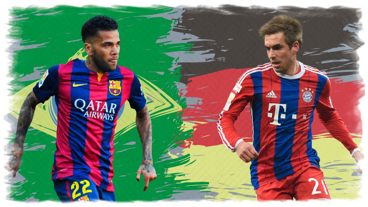 Dani Alves vs Philipp Lahm